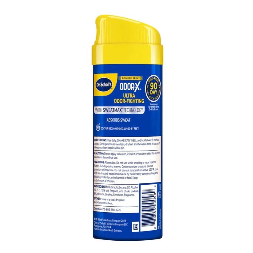 Dr. Scholl's Odor-x Ultra Odor-Fighting Foot Powder Spray 133g