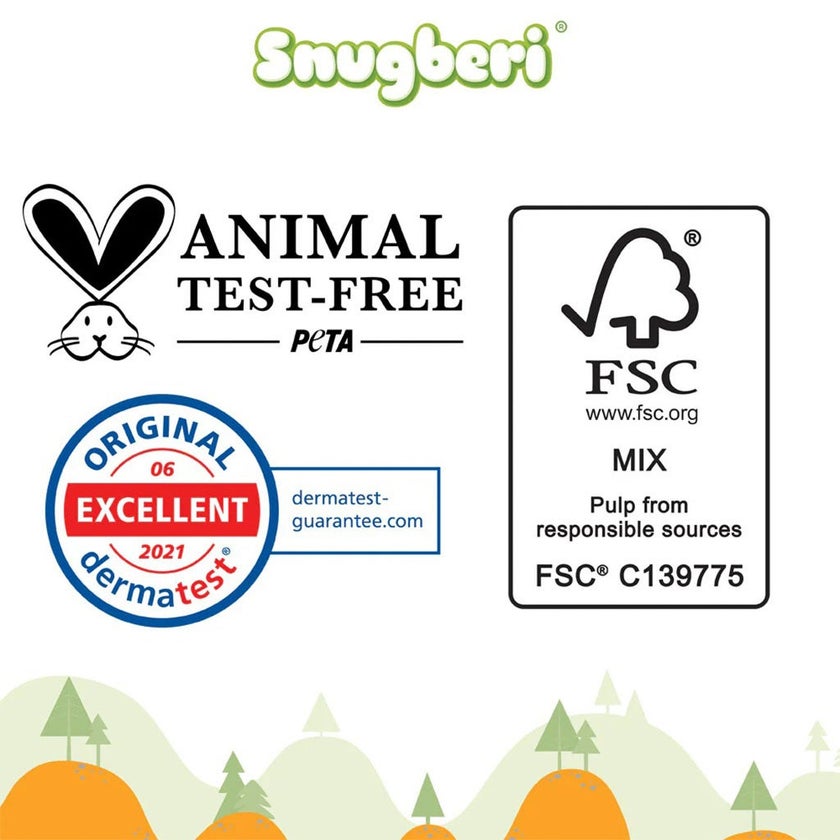 Snugberi Baby Diapers, Size 4, Large, 7-12Kg, Pack of 24's