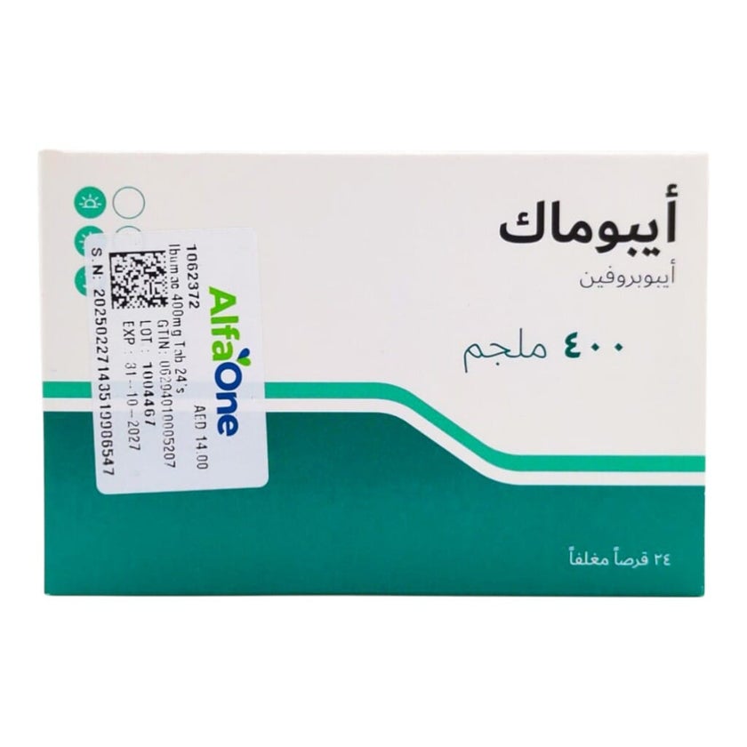 Ibumac 400mg Tablets, Pack of 24's