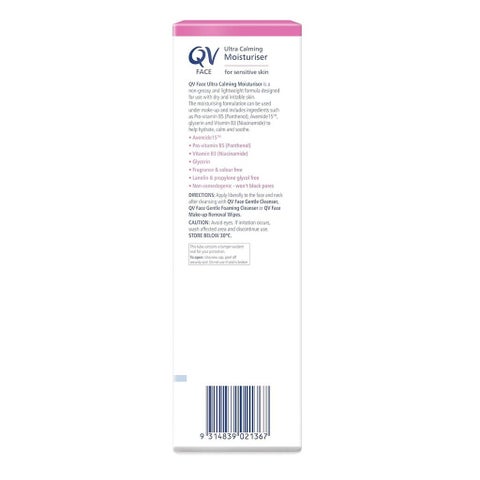 Ego QV Ultra Calming Face Moisturiser For Sensitive Skin 75g 