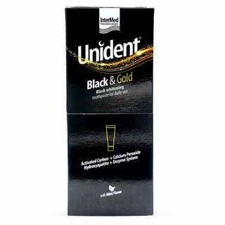 Intermed Unident Black & Gold Whitening Toothpaste 100ml