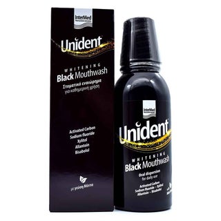 Intermed Unident Whitening Black Mouthwash 250ml