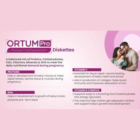 Siddhayu Ortum Pro Diskettes Prenatal Food Supplement, Pack of 30’s
