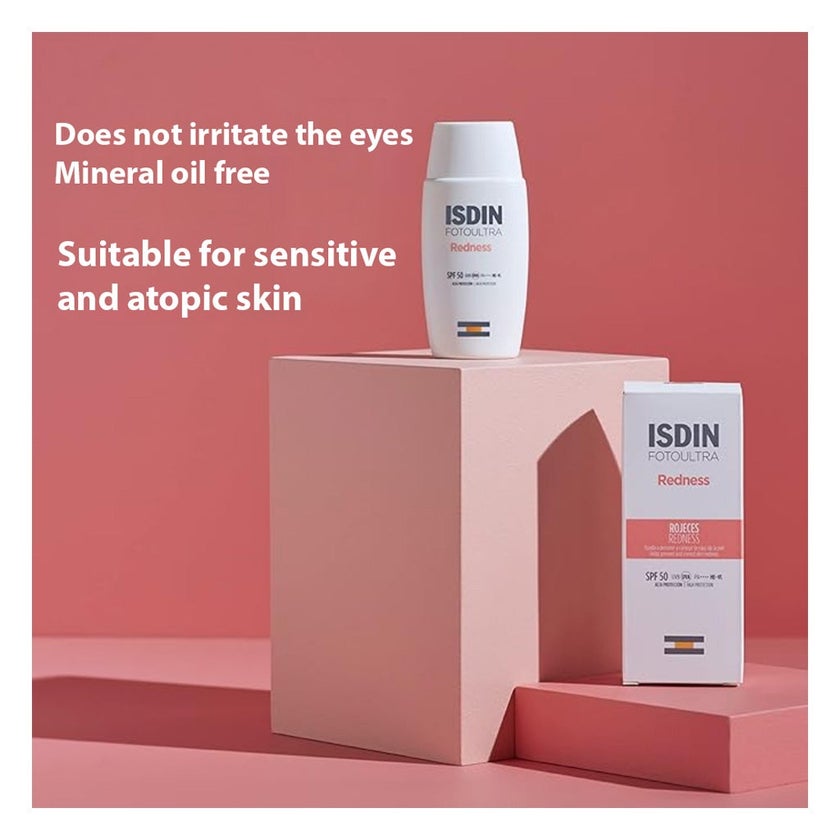 Isdin Fotoultra Redness SPF50 & PA++++ Sunscreen For Sensitive Skin 50ml