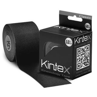 Kintex Kinesiology Classic Tape For Pain Relief - Black Color, Size - 5 x 500cm