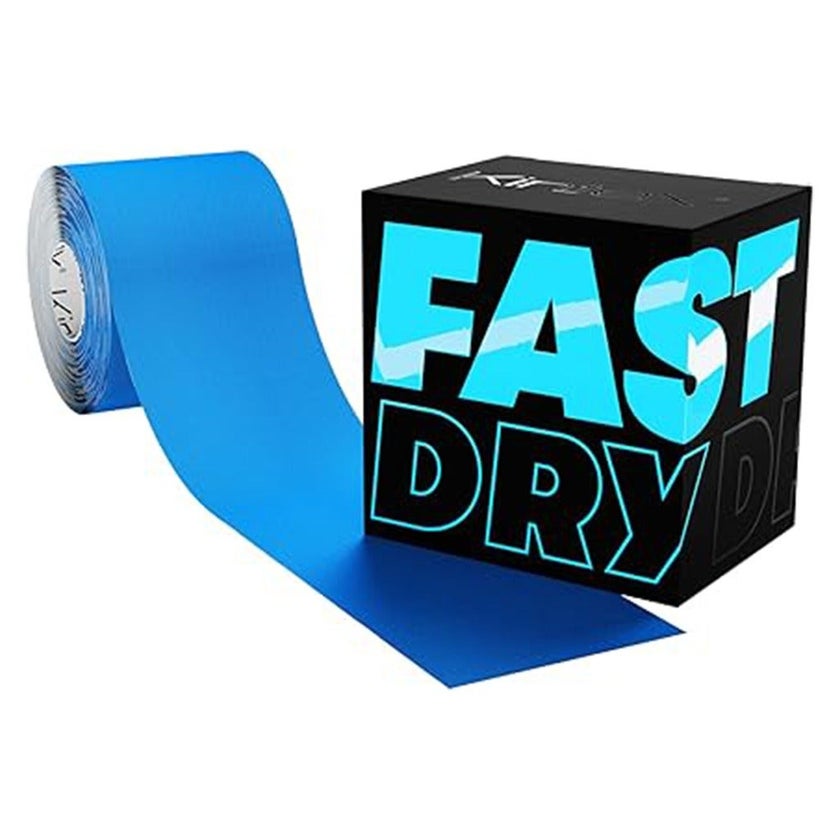 Kintex Kinesiology Fast Dry Tape For Pain Relief - Blue Color, Size - 5 x 500cm
