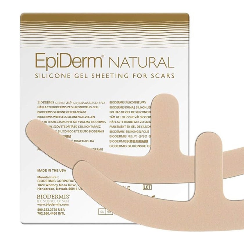 Biodermis EpiDerm Mastopexy Natural Silicone Gel Sheet For Scars, Size 32 * 9.6cm - 1 Pair