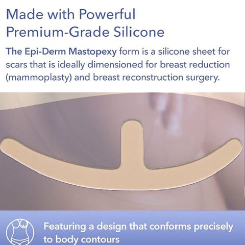 Biodermis EpiDerm Mastopexy Natural Silicone Gel Sheet For Scars, Size 32 * 9.6cm - 1 Pair