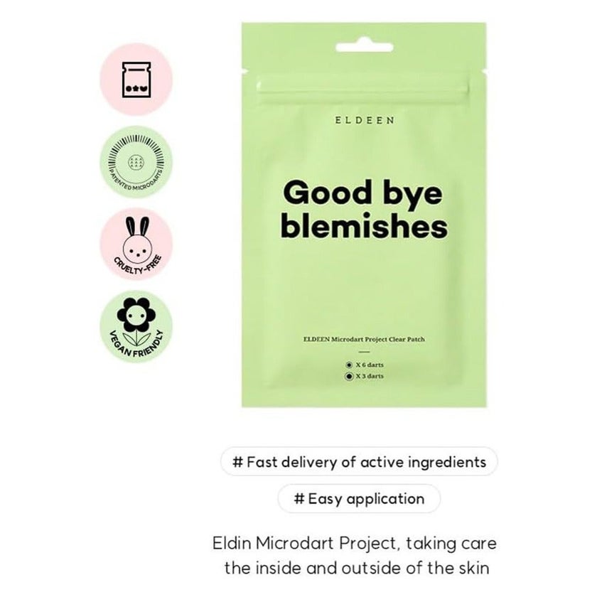 Eldeen Good Bye Blemishes Microdart Project Clear Patch, Pack of 9’s