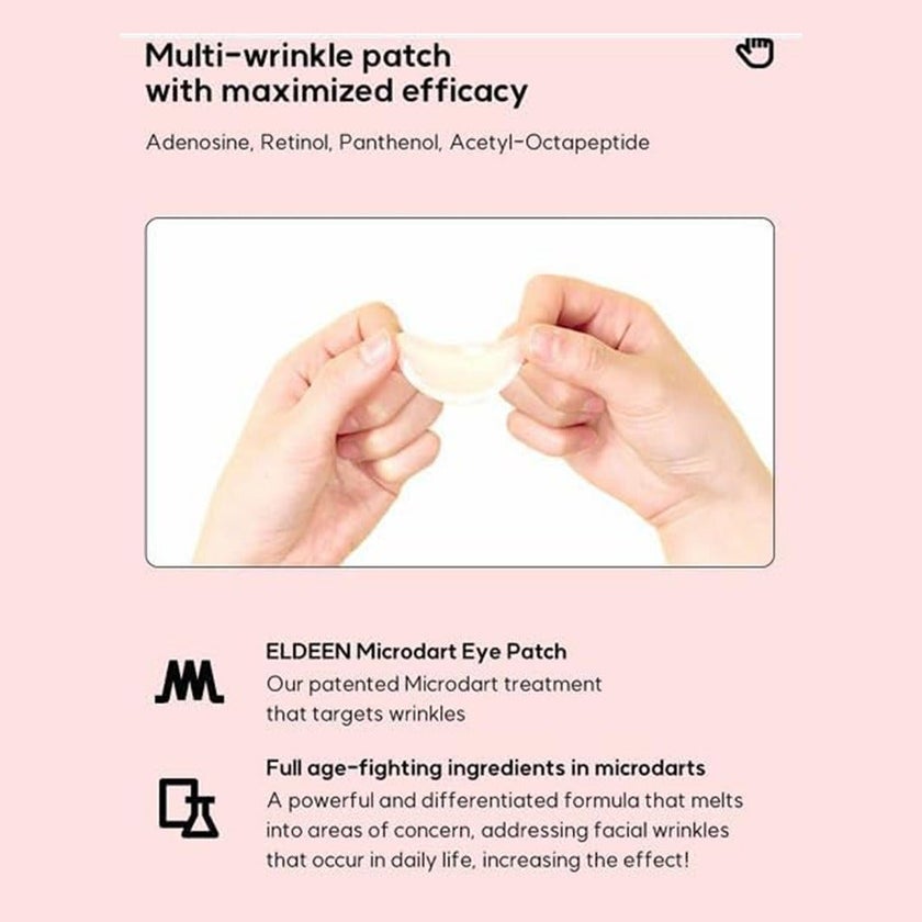 Eldeen Good Bye Wrinkles Microdart Project Eye Patch, Pack of 2’s