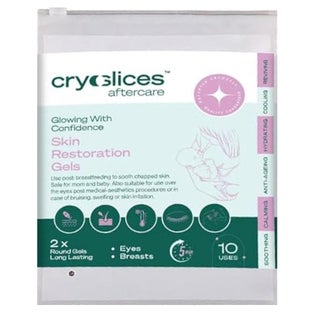 Cryoslices Aftercare Skin Restoration Gel Multiuse Mask For Eyes & Breast, Pack of 2’s