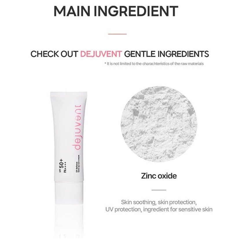 Dejuvent SPF50+ PA++++ UV Defense Tone Up Sun Cream 50g 