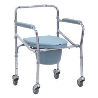 Novamed Folding Commode Chair With Wheel 696