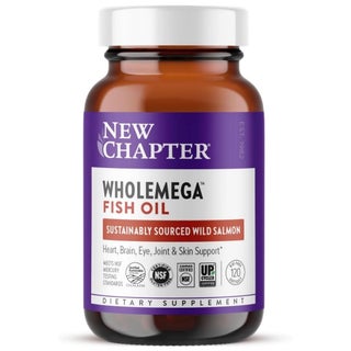 New Chapter Wholemega 1000mg Fish Oil Softgels, Pack of 120's
