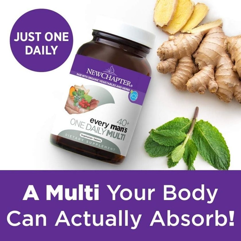 New Chapter Every Man's One Daily 40+ Multivitamin Tablets, Pack of 72's