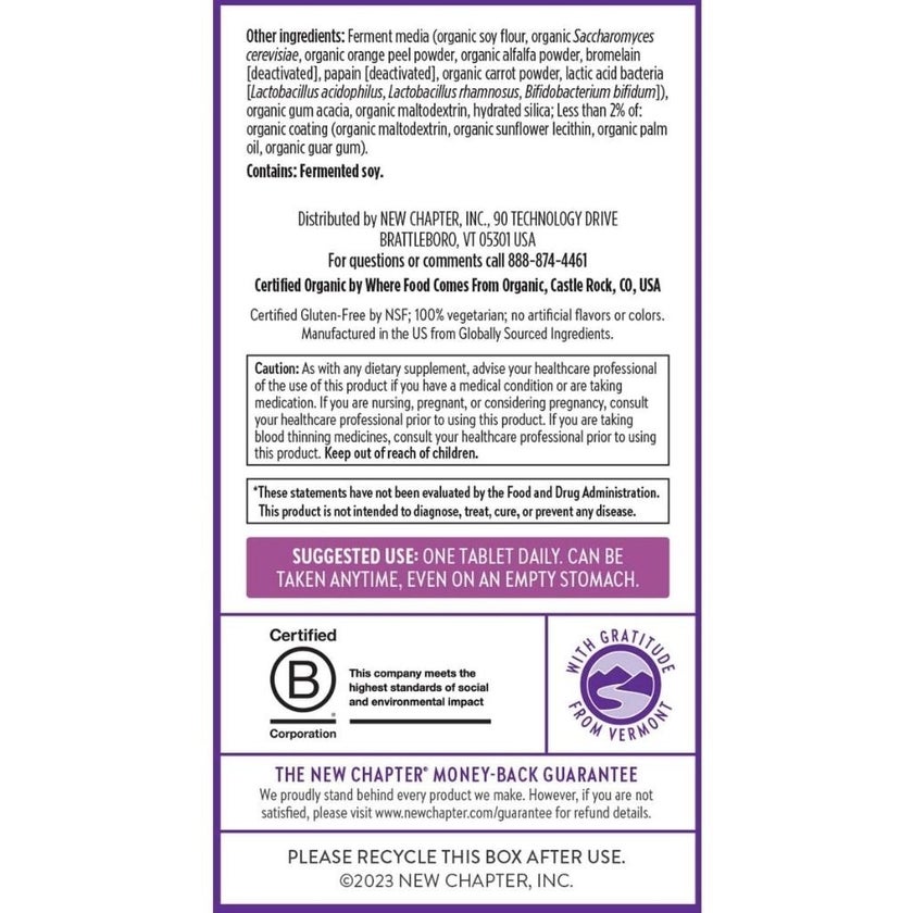 New Chapter Every Woman's One Daily 40+ Multivitamin Tablets, Pack of 72's