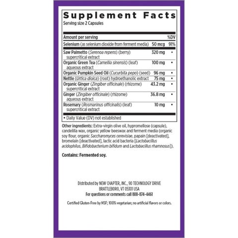 New Chapter Prostate 5LX Saw Palmetto Men's Supplement Capsules, Pack of 120's