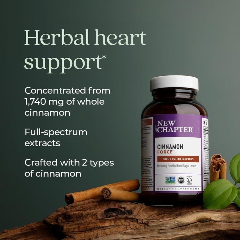 New Chapter Cinnamon Force Supplement Capsules, Pack of 30's