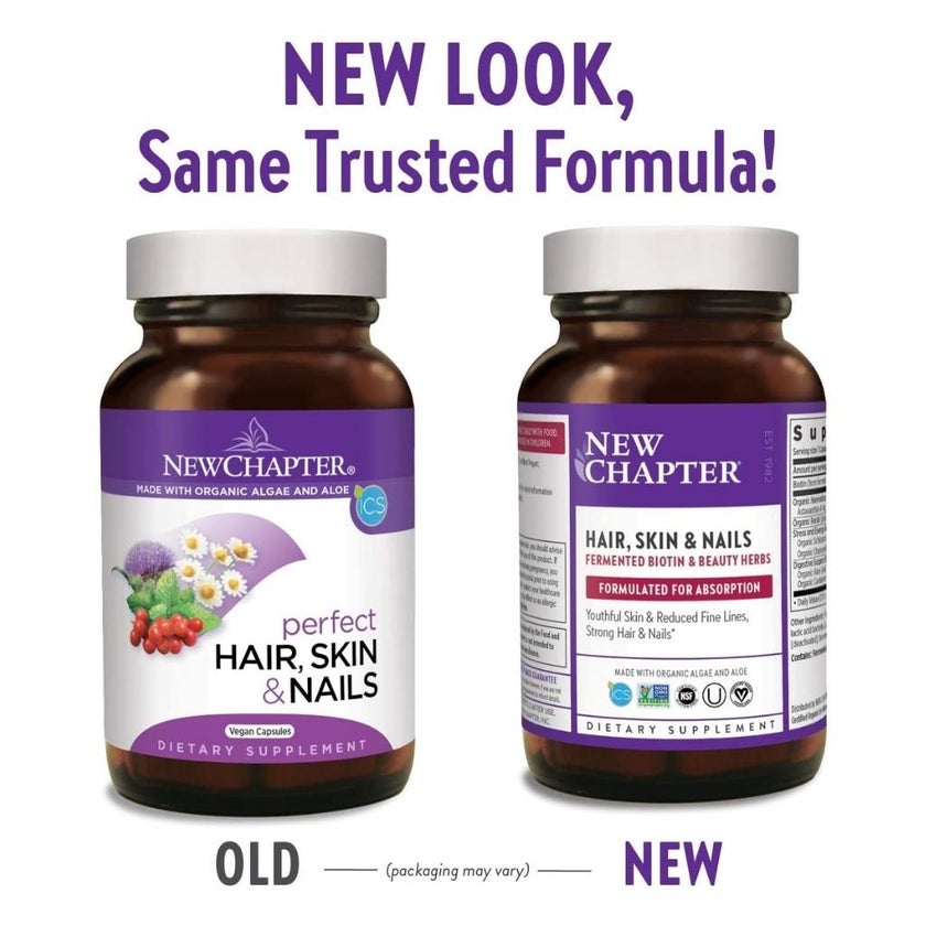 New Chapter Hair, Skin & Nails Supplement Capsules, Pack of 60's