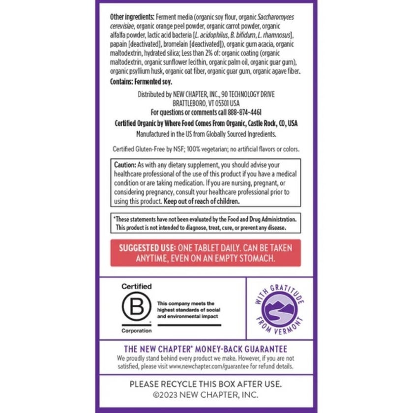 New Chapter Every Woman's One Daily 55+ Multivitamin Tablets, Pack of 72's