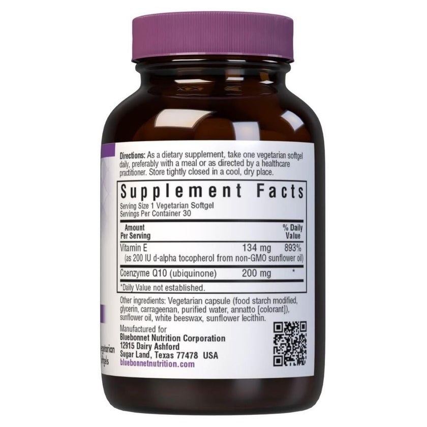 Bluebonnet CoQ10 200mg Supplement Softgels, Pack of 30's