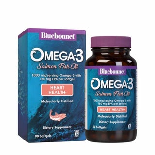 Bluebonnet Omega-3 Salmon Fish Oil 1000mg Softgels, Pack of 90's