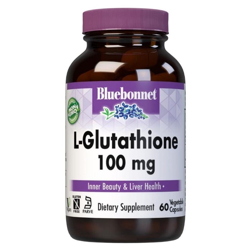 Bluebonnet L-Glutathione 100mg Supplement Capsules, Pack of 60's - myAster Bluebonnet L-Glutathione 100mg Supplement Capsules, Pack of 60's - myAster