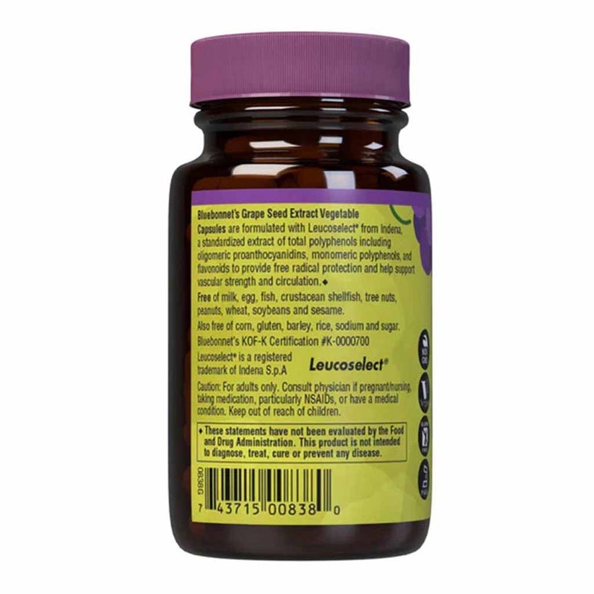 Bluebonnet Grape Seed Extract 100mg Capsules, Pack of 30's
