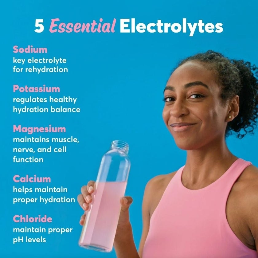 Nuun Sport Hydration Effervescent Electrolyte Tablets - Strawberry Lemonade Flavor, Pack of 10's