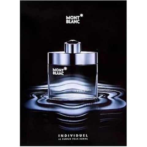 مونت بلانك انديفيدويل او دي تواليت عطر للرجال - عطر عنبر وودي الفاخر، 75 مل