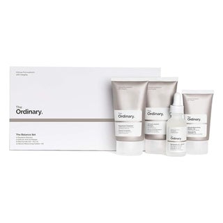 The Ordinary Balance Set - Squalane Cleanser, Salicylic Acid 2% Mask, Niacinamide 10% + Zinc 1% & Natural Moisturizing Factors + HA Serum 