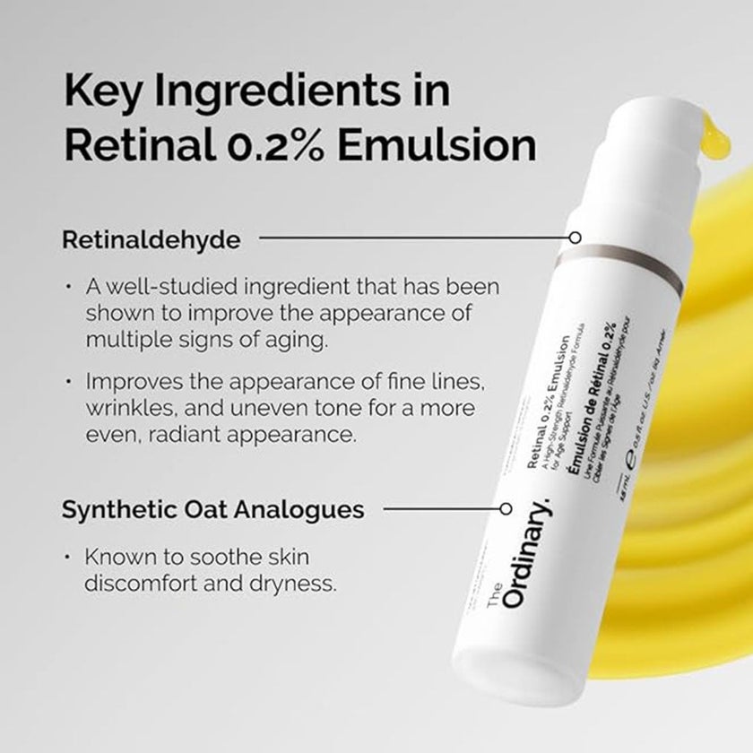 The Ordinary Retinal 0.2% Emulsion Skin Firming & Smoothing Serum 15ml 
