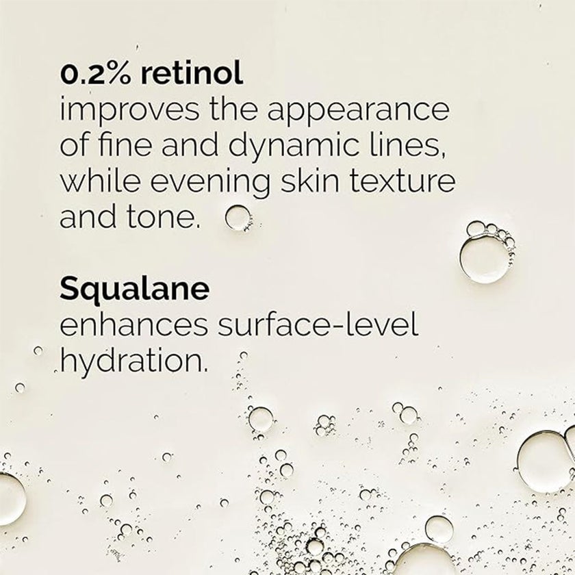 The Ordinary Retinol 0.2% in Squalane Antiaging Face Serum 30ml