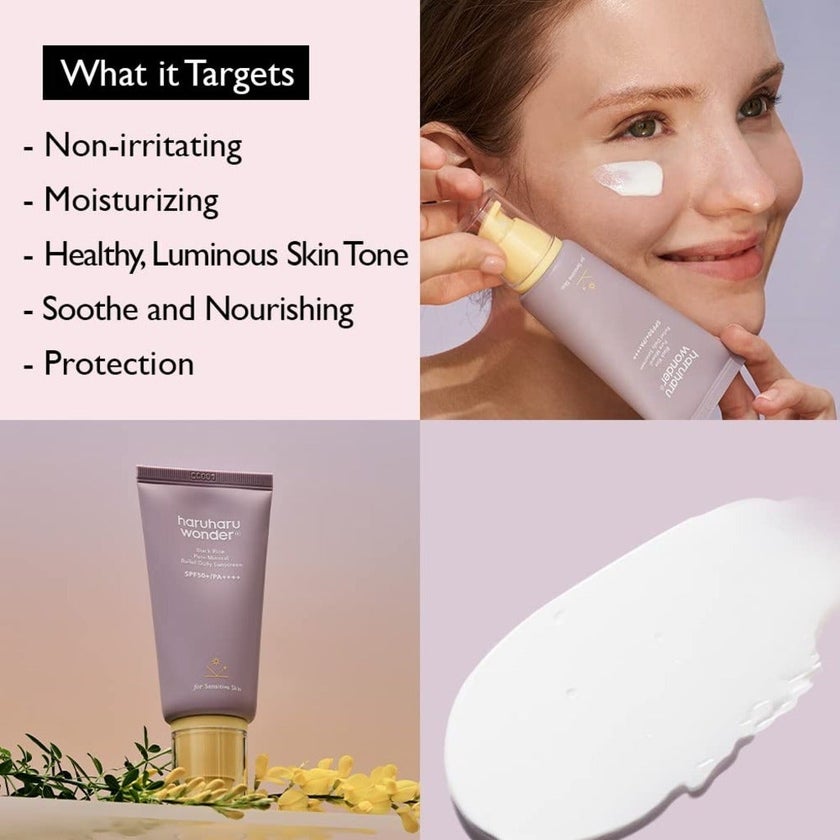 Haruharu Wonder Black Rice Pure Mineral SPF50+ Sunscreen 50ml