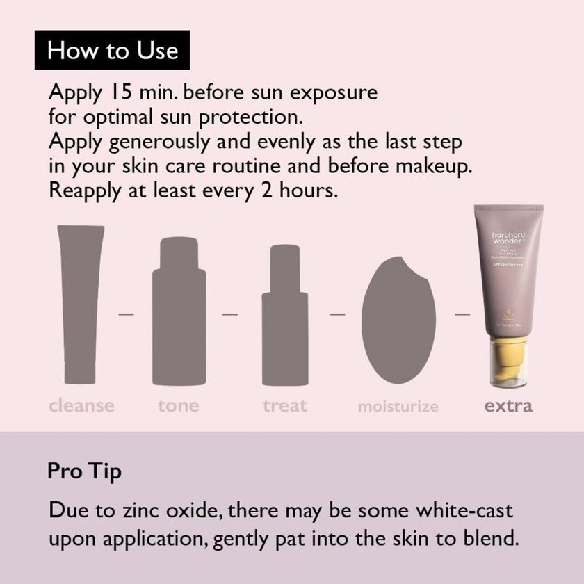 Haruharu Wonder Black Rice Pure Mineral SPF50+ Sunscreen 50ml