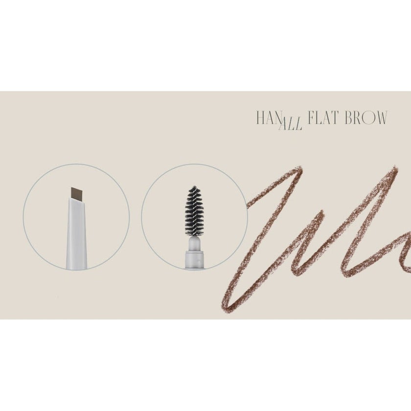 Rom&nd Han All Flat Brow Eyebrow Pencil - Gentle Brown/W1