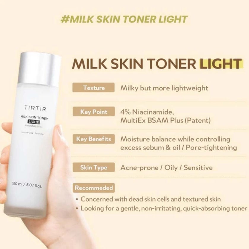 Tirtir Milk Skin Face Toner Light For Moisturizing & Soothing Skin 150ml 