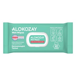 Alokozay Baby Wet Wipes With Aloe Vera & Chamomile, Pack of 40's