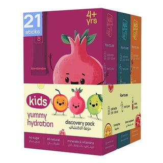 Oneshot Yummy Hydration Kids Electrolyte Drink Mix Discovery Pack, Pack of 21's