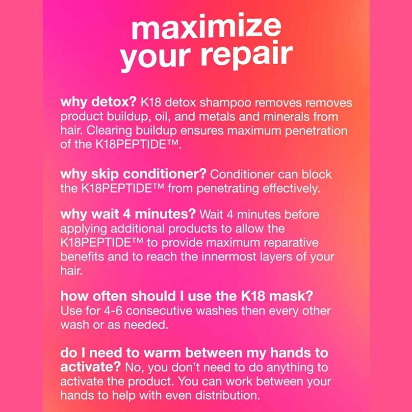 K18 Biometric Hair Science Molecular Repair Hair Mask 50ml