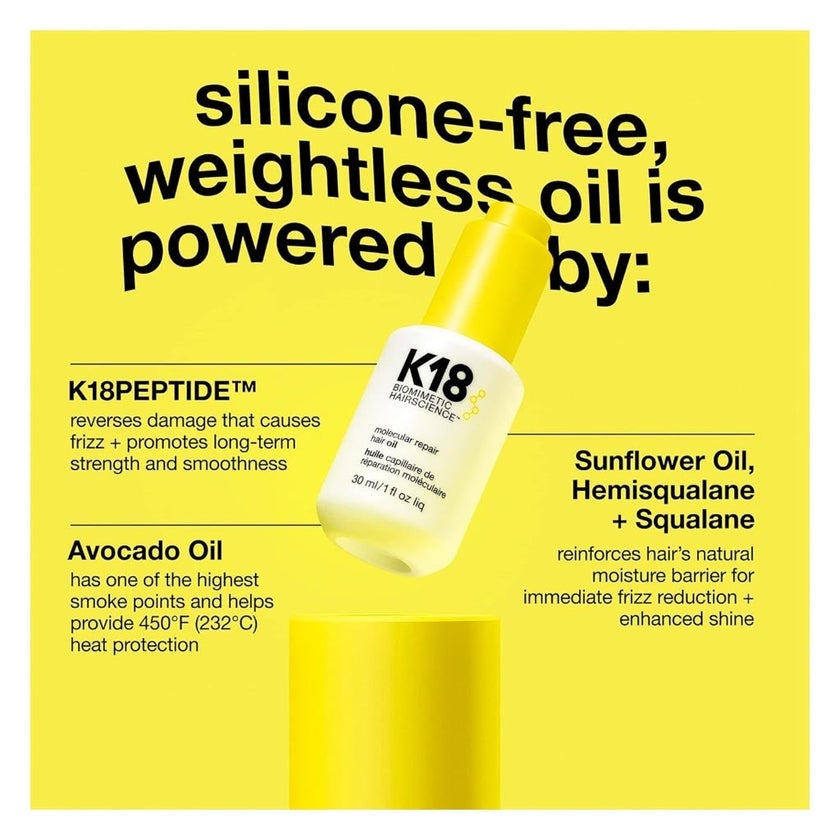 K18 Leave In Molecular Repair Hair Oil 30ml