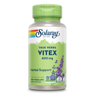 Solaray Vitex Berry 400mg Women's Supplement Veg Capsules, Pack of 100's