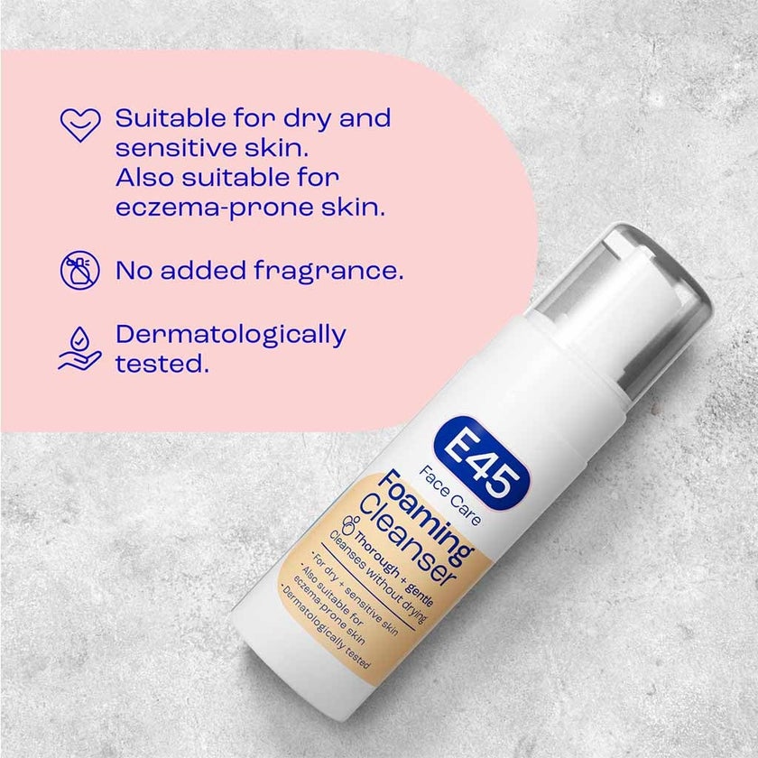 E45 Hydrating Face Foam Cleanser 150ml