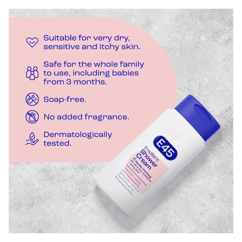 E45 Emollient Body Shower Cream 200ml