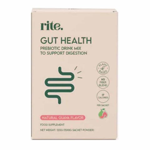 Rite Gut Health Prebiotic Natural Guava Drink Mix 8g, Pack of 15's