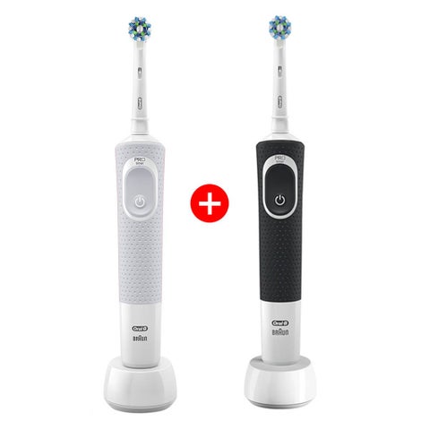 Oral B Vitality 100 Cross Action Electric Rechargeable Toothbrush, 2 Brushes - D100.413.1