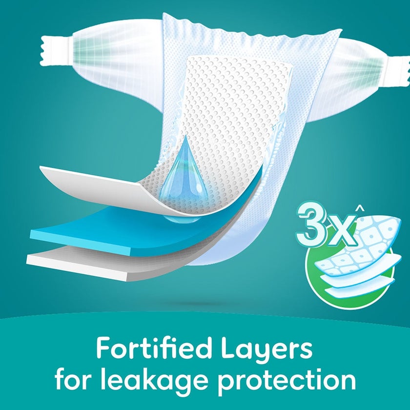 Pampers Rash Protection Size 2, 3-8kg Newborn Diapers, Pack of 64's