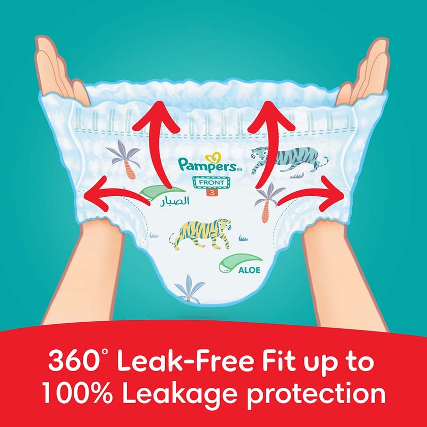 Pampers Rash Protection Size 3, 6-11kg Baby Diaper Pants, Pack of 60's