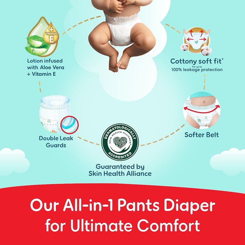 Pampers Ultimate Comfort Size 3, 6-11kg Baby Diaper Pants, Pack of 56's