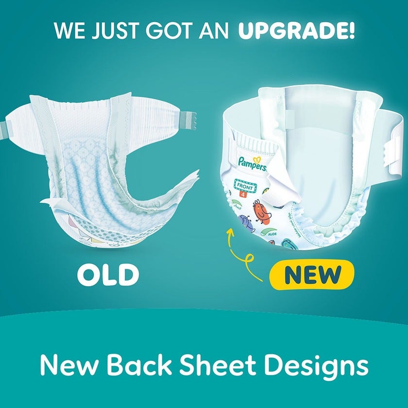 Pampers Rash Protection Size 4, 9-14kg Baby Diapers, Pack of 44's